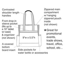 Load image into Gallery viewer, Event Zip Tote # SB-21