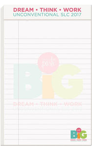 Full Color Legal Pad with Imprinted Sheets (5" x 8") - LPL54