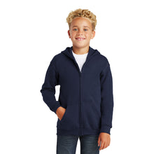 Load image into Gallery viewer, Full-Zip Hooded Sweatshirt - Youth 18600
