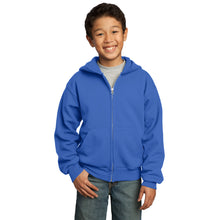 Load image into Gallery viewer, Full-Zip Hooded Sweatshirt - Youth PC90YZH
