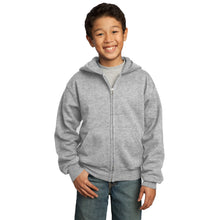 Load image into Gallery viewer, Full-Zip Hooded Sweatshirt - Youth PC90YZH
