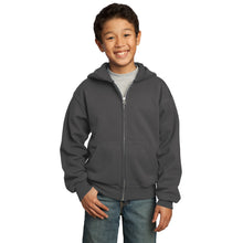 Load image into Gallery viewer, Full-Zip Hooded Sweatshirt - Youth PC90YZH
